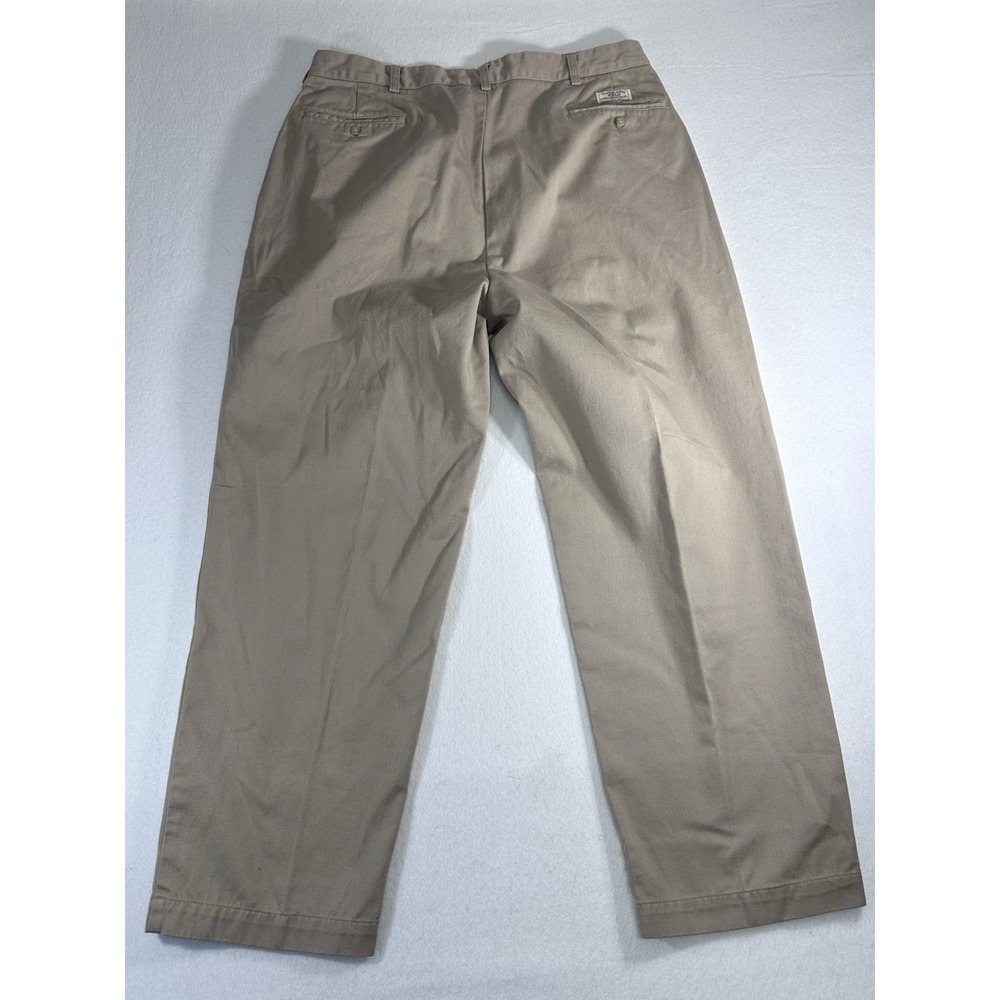 Polo Ralph Lauren Andrew Pant Mens 38x29 Tan Khaki Classic Chino Pleated Cotton - Picture 8 of 10